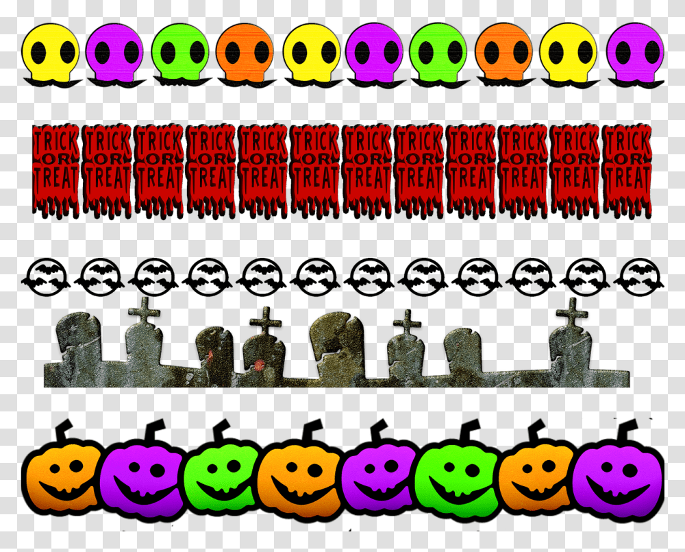 Halloween Borders Trick Or Treat Free Image On Pixabay, Pac Man ...