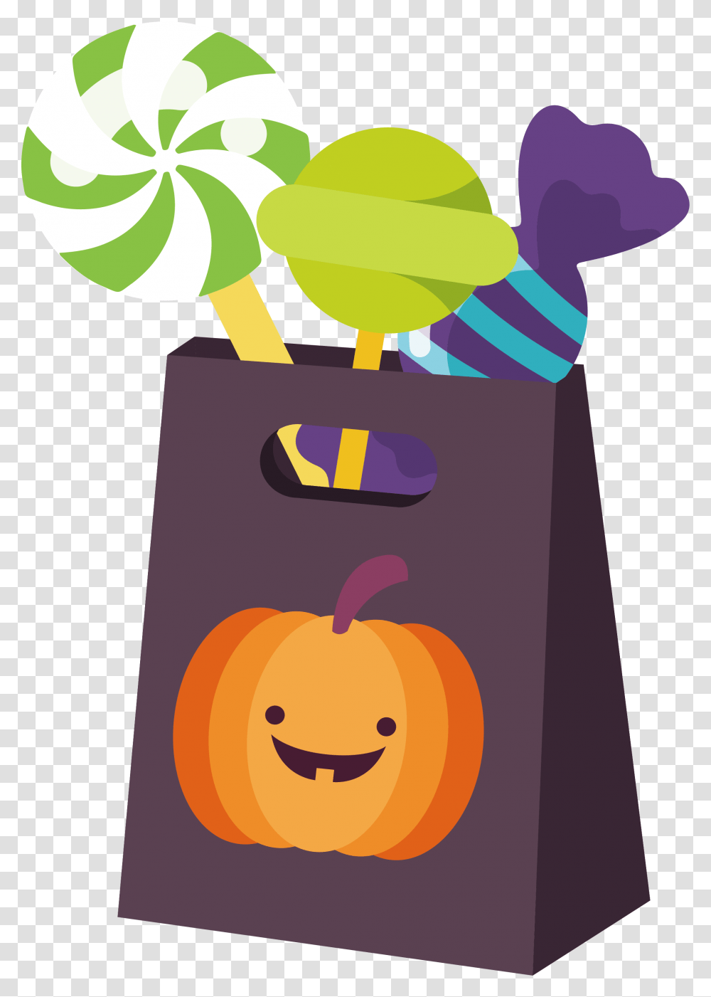 Halloween Candy Bag Clipart, Plant, Food Transparent Png