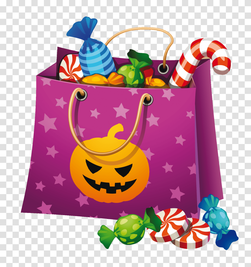Halloween Candy, Bag Transparent Png