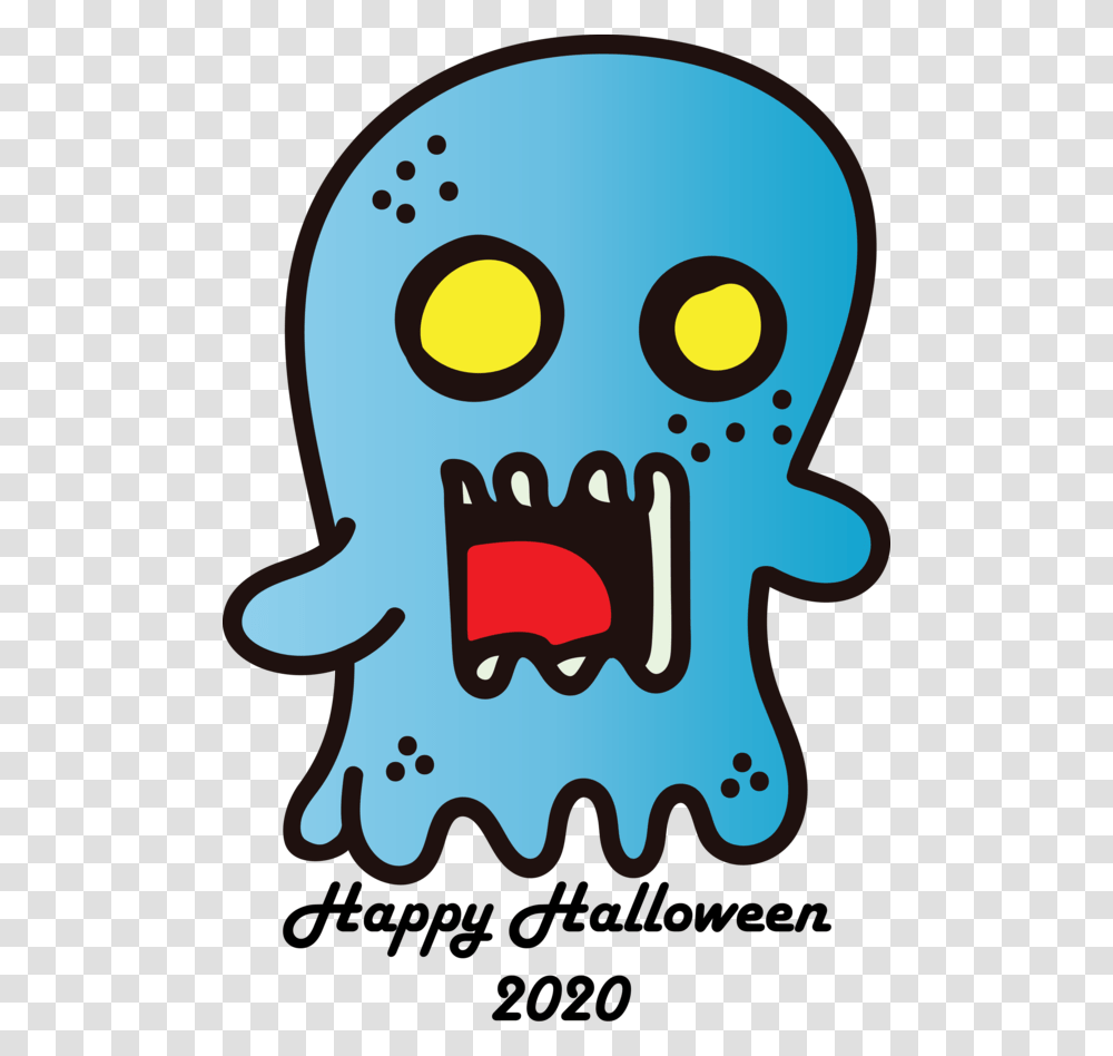 Halloween Cartoon Character Headgear For Happy Happy Halloween Character Clipart, Cookie, Food, Biscuit, Pac Man Transparent Png
