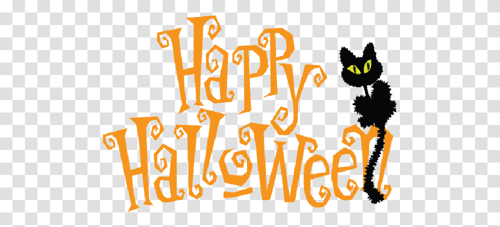 Halloween Cartoon Clip Art Happy Halloween Clip Art, Alphabet, Word, Poster Transparent Png