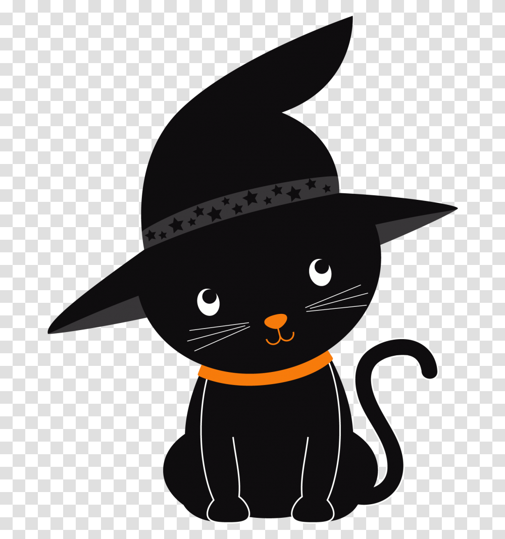 Halloween Cat Cute Halloween Clipart, Apparel, Black Cat, Pet Transparent Png
