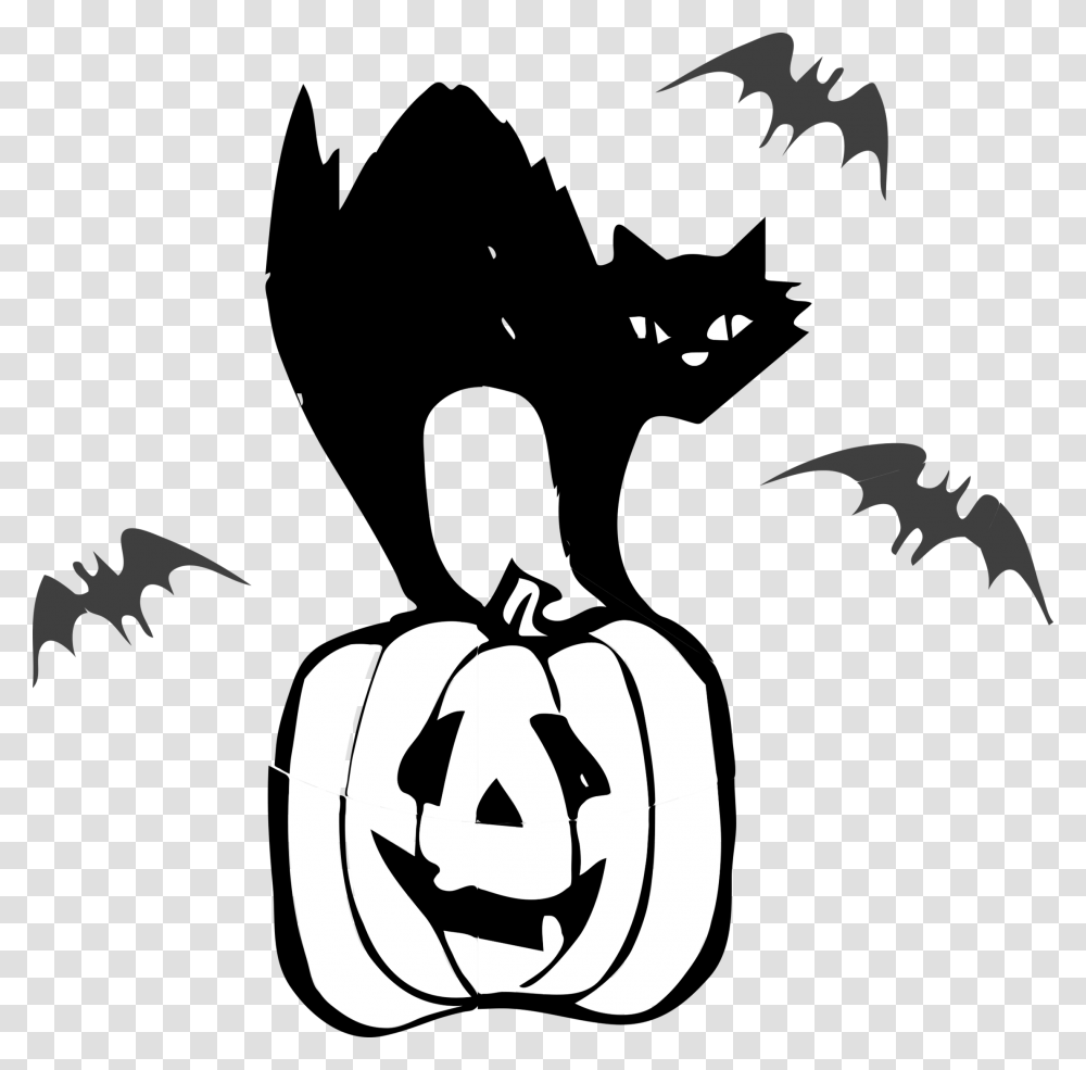 Halloween Cat Photo Halloween Black Cat Clip Art, Plant, Stencil, Food Transparent Png