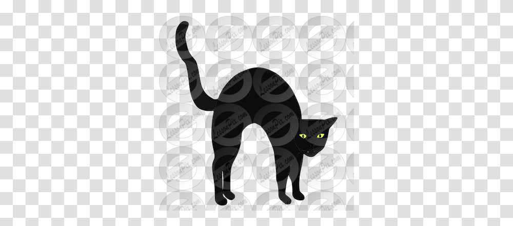 Halloween Cat Picture For Classroom Black Cat, Text, Label, Alphabet, Face Transparent Png