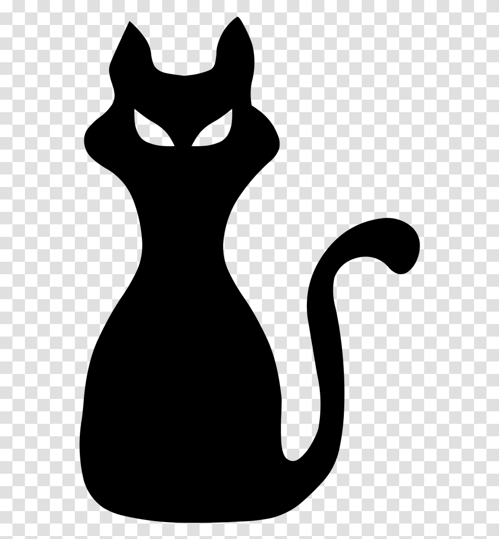 Halloween Cat Silhouette, Gray, World Of Warcraft Transparent Png