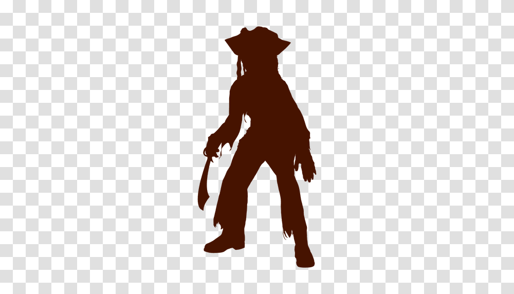 Halloween Child Pirate Costume Silhouette, Person, Photography, Mammal, Animal Transparent Png