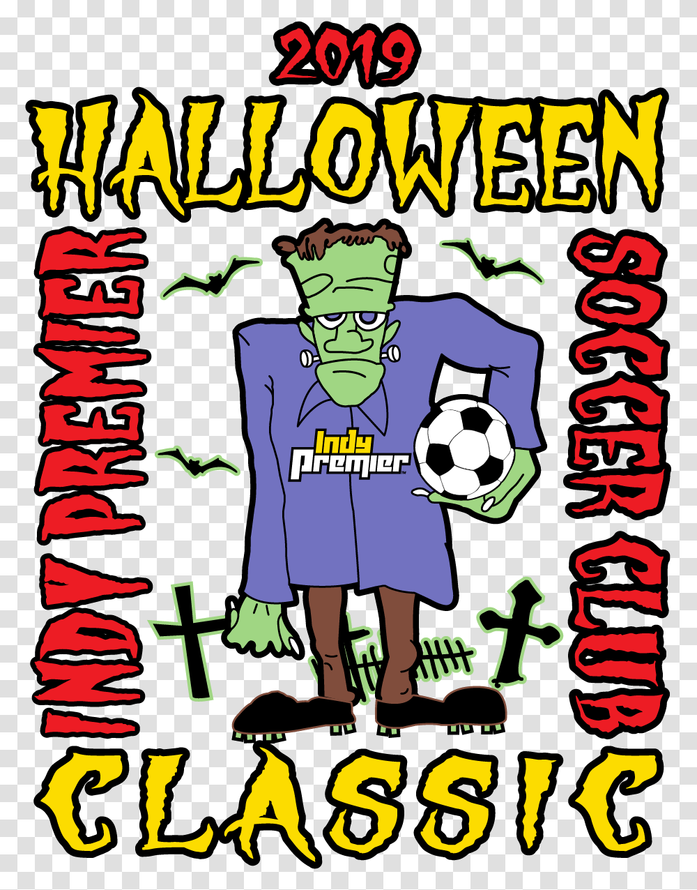 Halloween Classic Soccer Tournament Indiana, Soccer Ball, Person, Advertisement Transparent Png