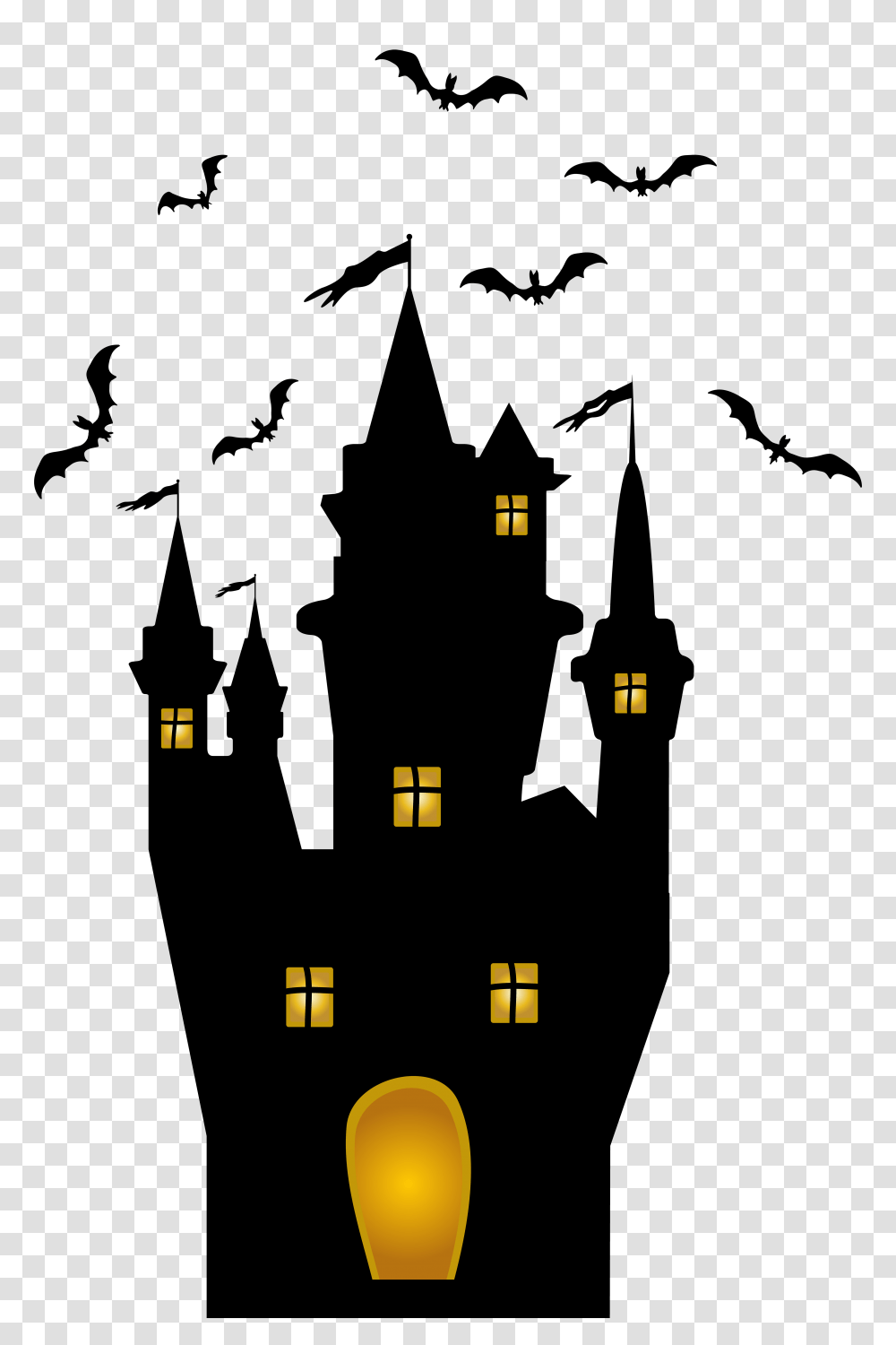 Halloween Clip Art Castle, Pac Man, Highway, Freeway, Road Transparent Png