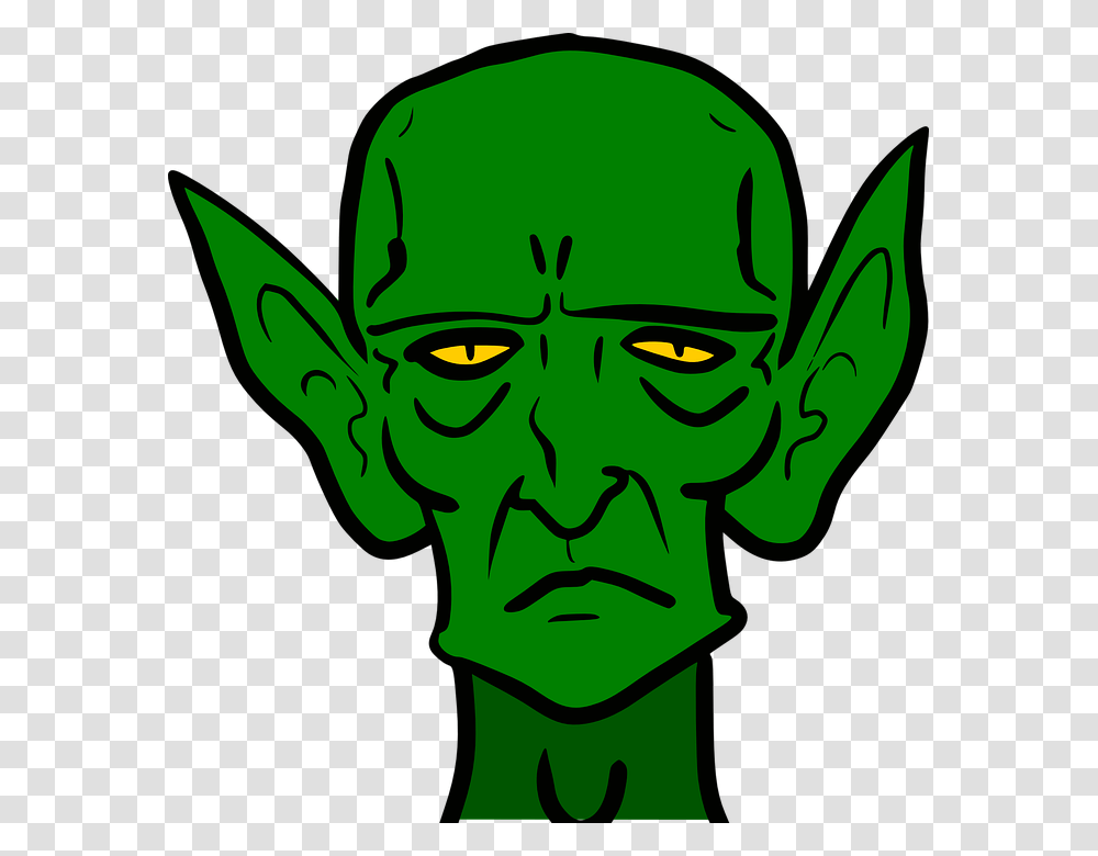 Halloween Clip Art Goblins, Green, Head, Alien, Face Transparent Png