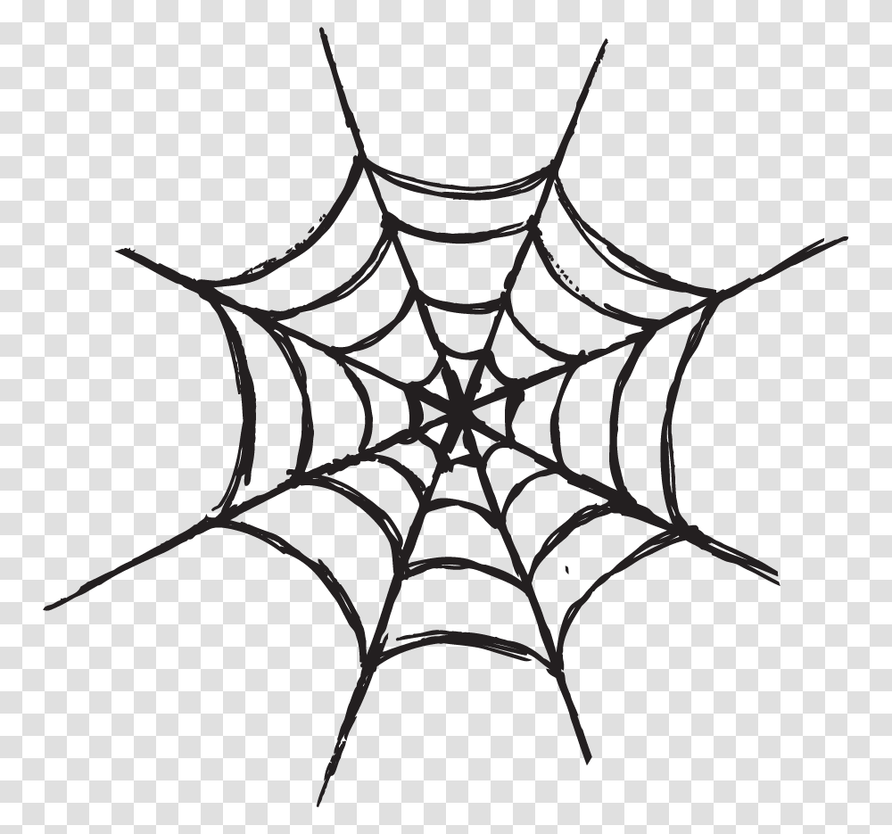 Halloween Clipart Black And White, Spider Web, Rug Transparent Png