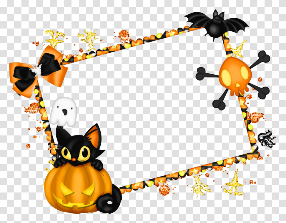 Halloween Clipart Corner Halloween Picture Frame Borders, Pumpkin, Vegetable, Plant, Food Transparent Png