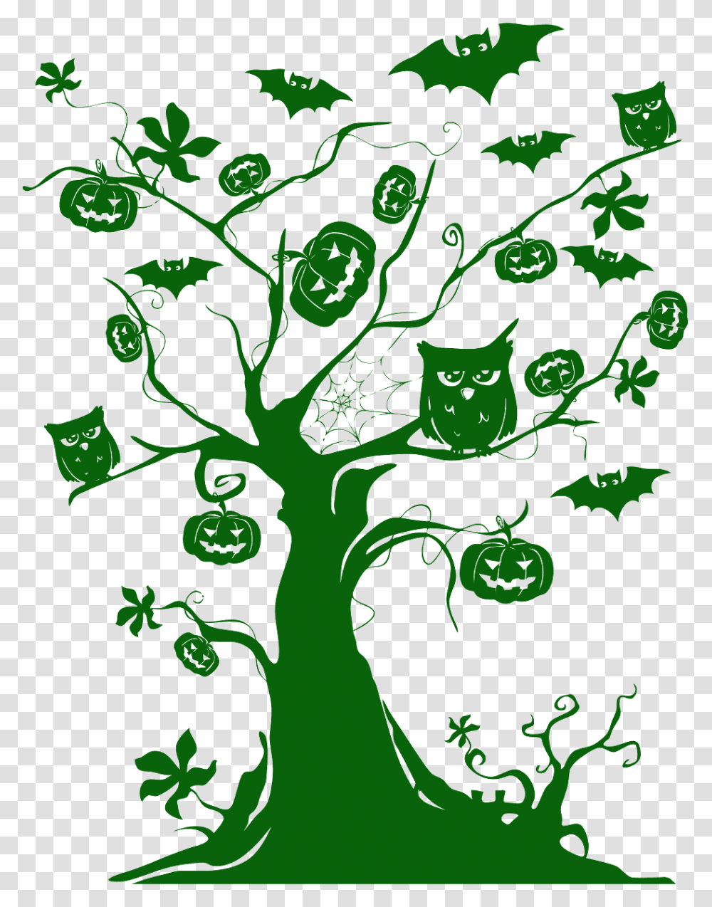 Halloween Clipart Free, Green, Plant, Tree Transparent Png