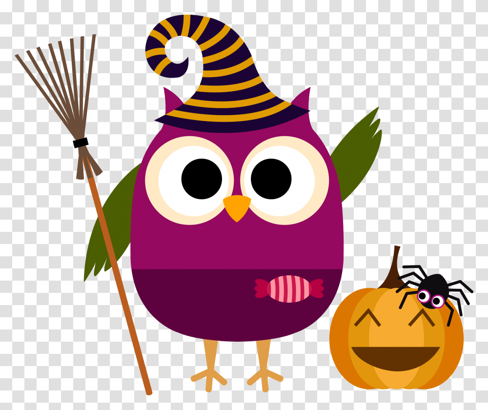 Halloween Clipart Halloween Owl, Bird, Animal, Fowl Transparent Png