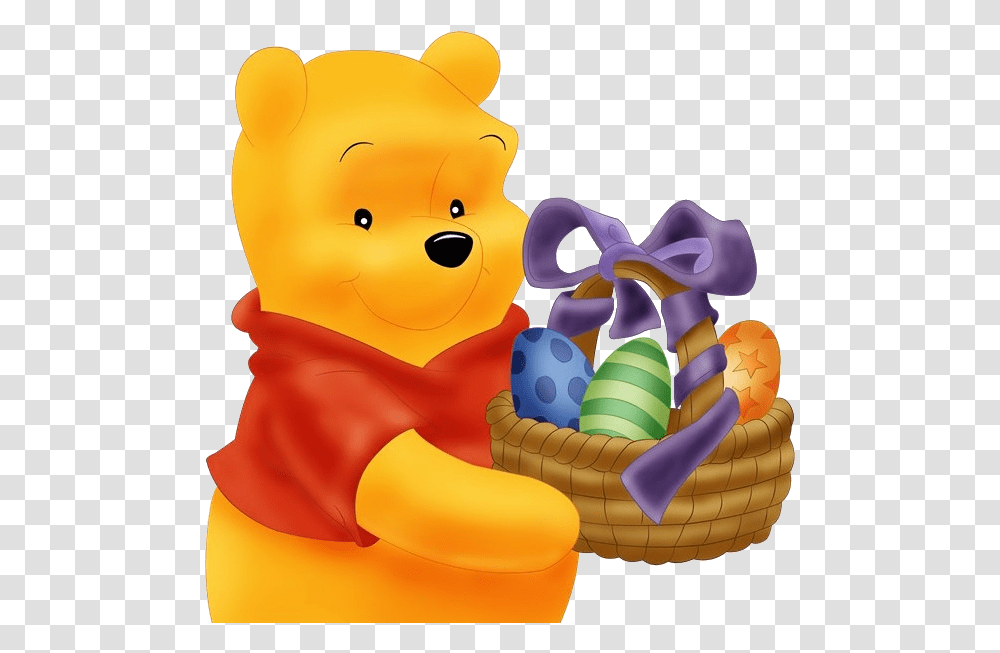 Halloween Clipart Winnie The Pooh Winnie The Pooh Easter Egg Clipart, Toy, Basket, Figurine Transparent Png