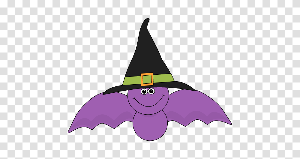 Halloween Clipart With Background Clip Art Bay Bat In A Hat, Clothing, Apparel, Party Hat, Sun Hat Transparent Png