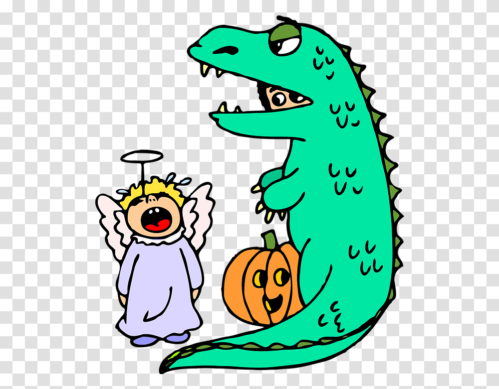 Halloween Costume Dinosaur Free Vector Graphic On Pixabay Halloween Costume, Animal, Plant, Amphibian, Wildlife Transparent Png