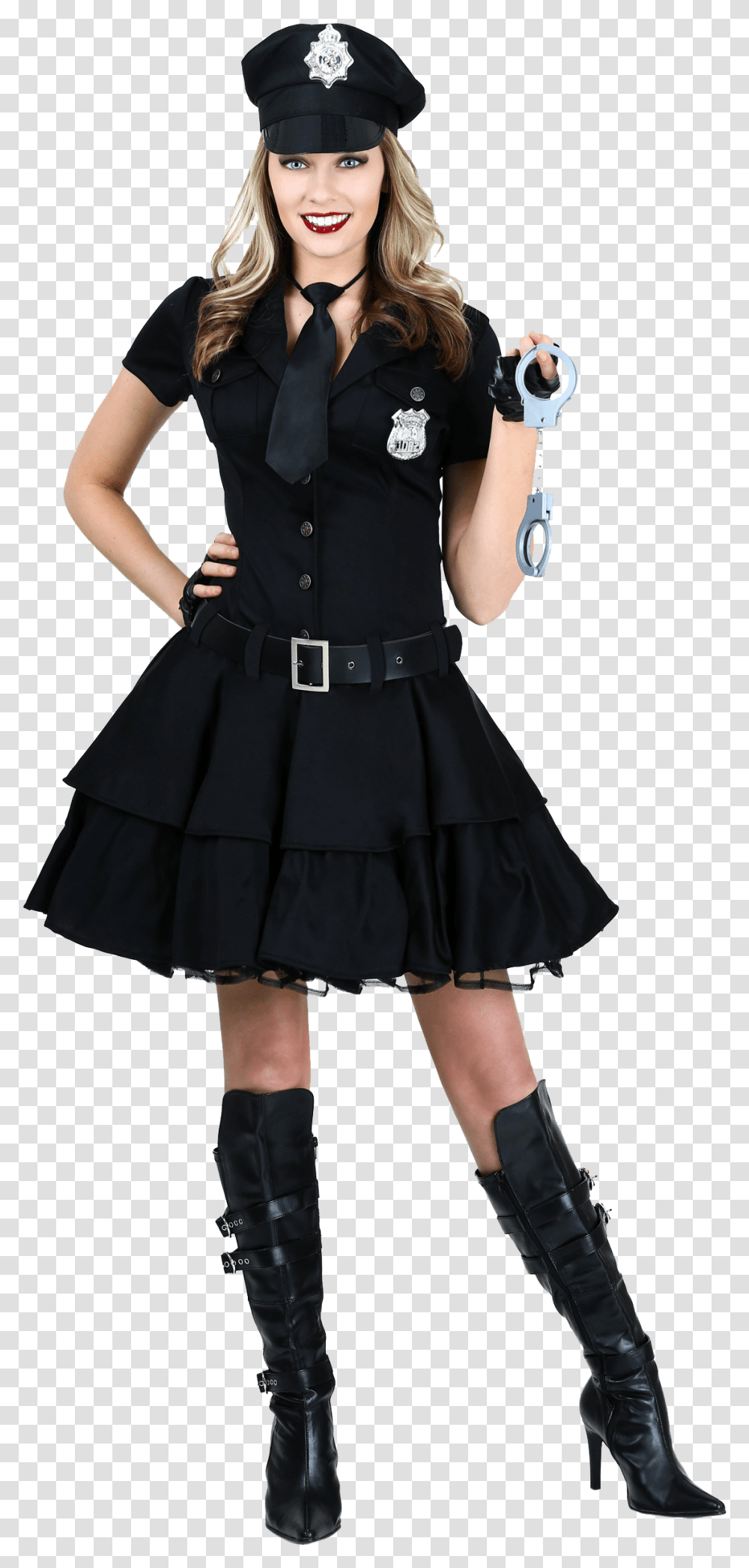 Halloween Costume Images All Women Cop Costumes, Clothing, Person, Dress, Female Transparent Png