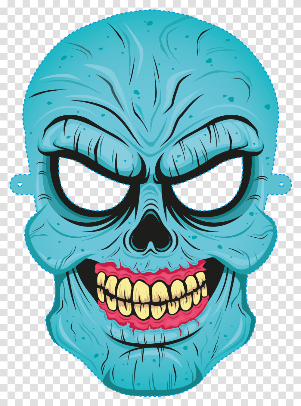 Halloween Costume Mask Euclidean Vector Zombie Ask Me Horer Face Mask, Teeth, Mouth, Lip, Alien Transparent Png