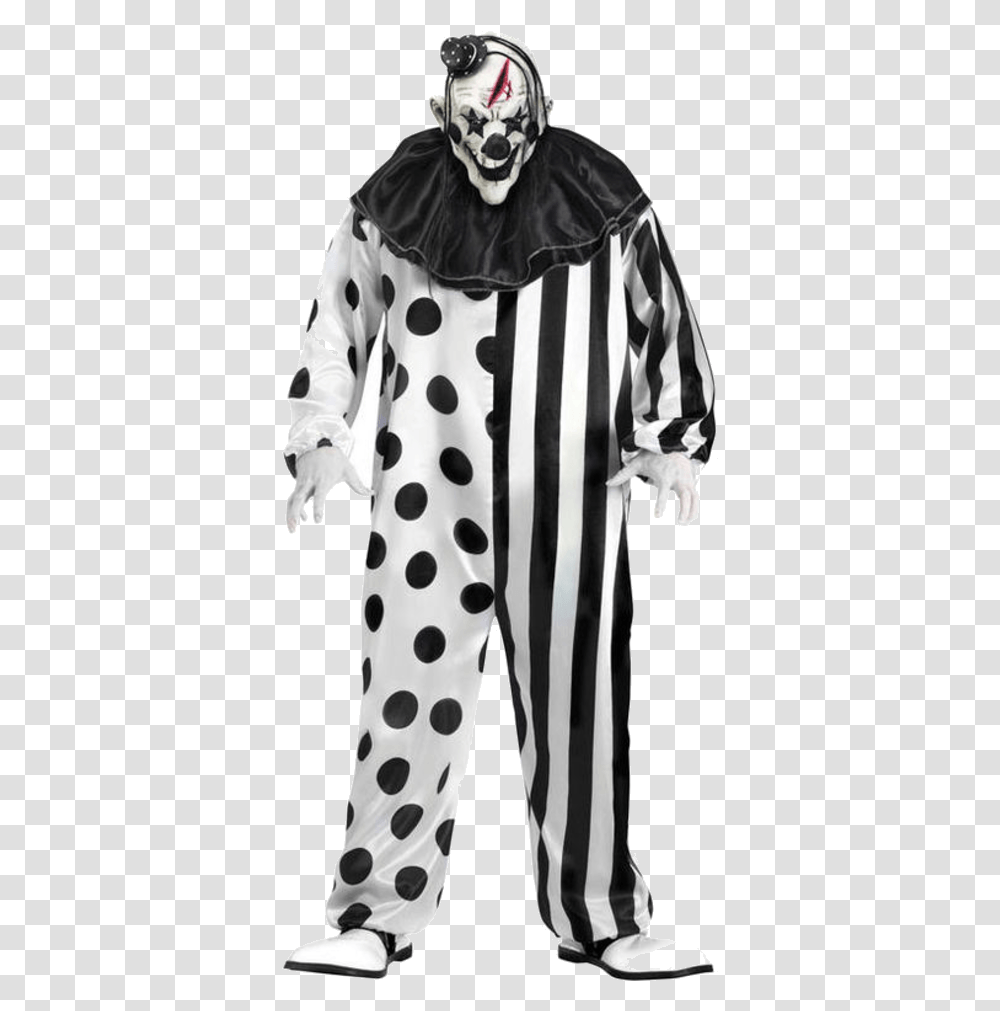 Halloween Costumes Clipart Killer Clown Halloween Costumes, Texture, Polka Dot, Person, Human Transparent Png