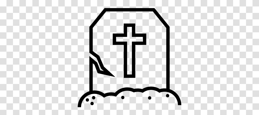 Halloween Cracked Tombstone With A Cross Vector, Gray, World Of Warcraft Transparent Png