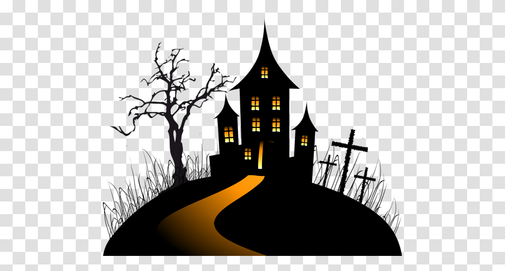 Halloween Creepy Castle Clip Art Image Pictures, Plant, Path Transparent Png