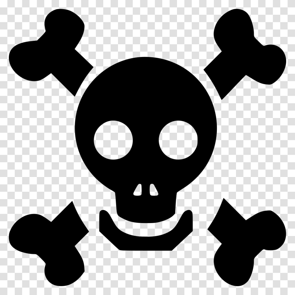 Halloween Dead Face Horror Skull Tattoo Zombie Icon Free, Stencil Transparent Png