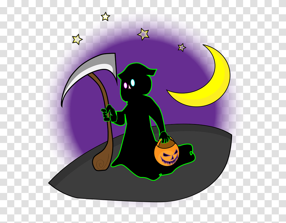 Halloween Death Moon Night Costume Gothic Dead Cartoon, Helmet, Sphere, Photography, Light Transparent Png