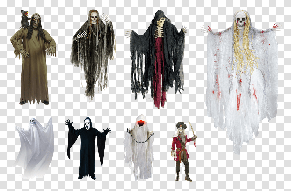 Halloween Deco Isolated Decoration Ghosts De De Fantasmas De Halloween, Clothing, Apparel, Fashion, Cloak Transparent Png