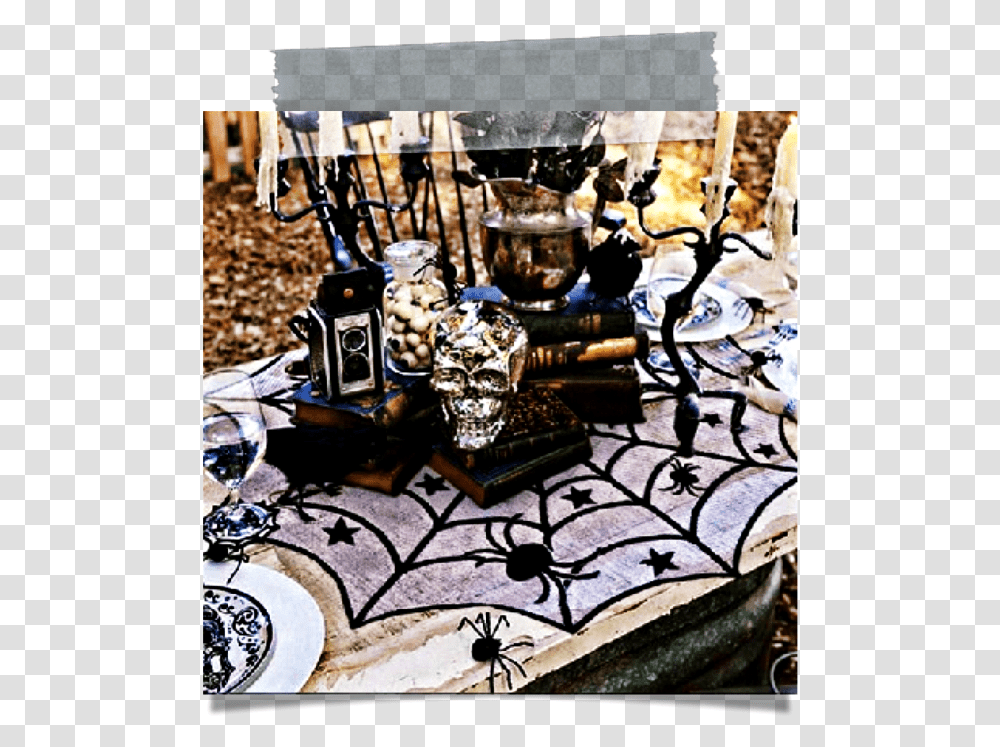 Halloween Decorations Table, Tabletop, Furniture, Soil Transparent Png