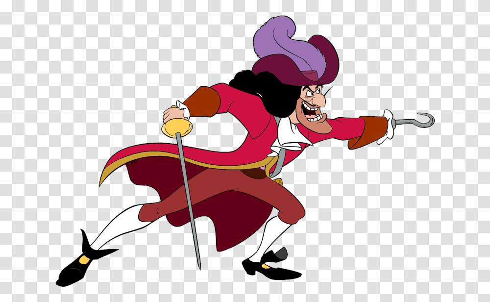 Halloween Disney Gif Clipart Jpg Stock Mickey Mouse And Captain Hook, Person, Costume, People Transparent Png