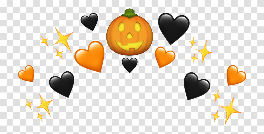 Halloween Emoji Pumpkin Freetoedit Clip Art, Heart, Birthday Cake, Dessert, Food Transparent Png