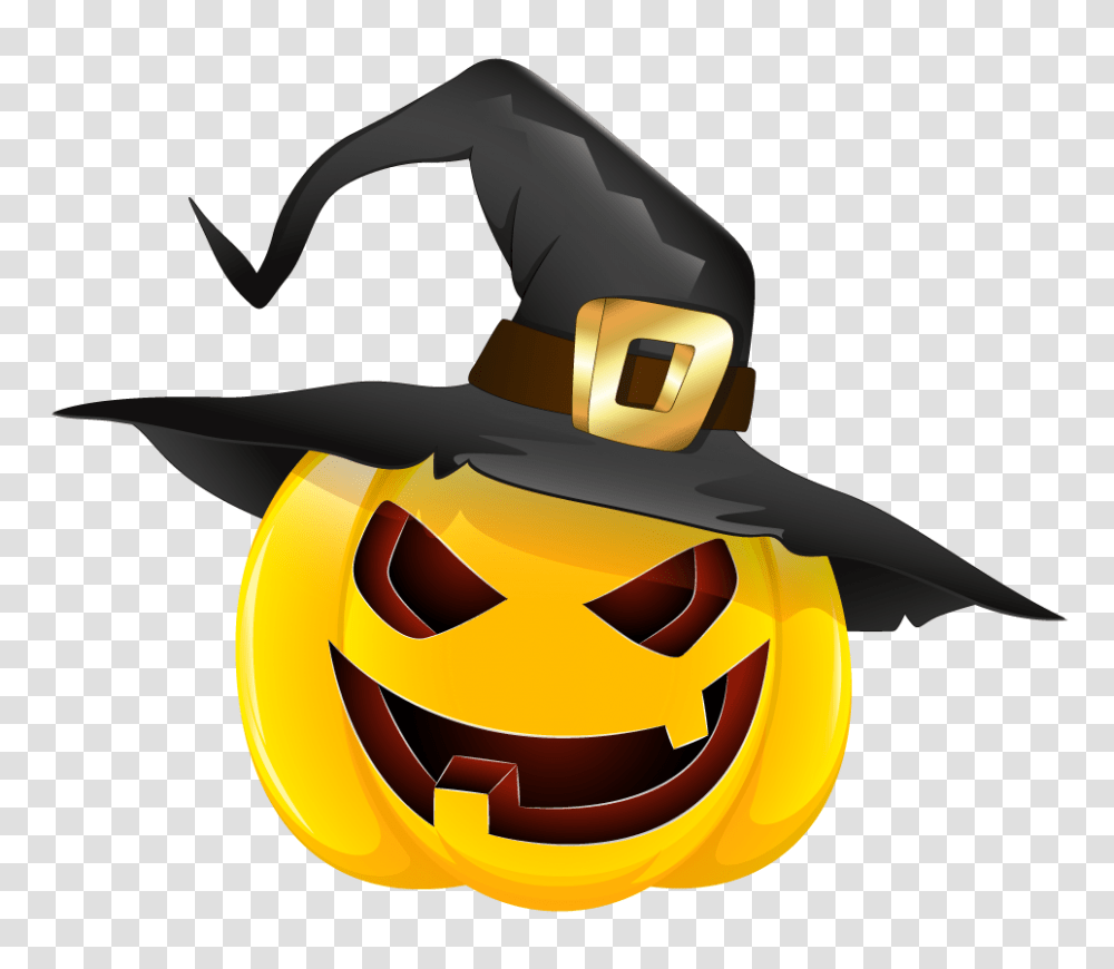 Halloween Evil Pumpkin With Witch Hat Gallery, Lawn Mower, Tool Transparent Png