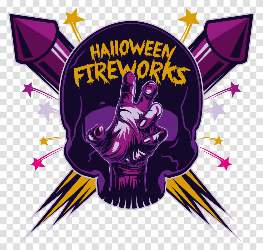 Halloween Fireworks Festival Halloween Firework, Purple, Animal, Sea Life Transparent Png