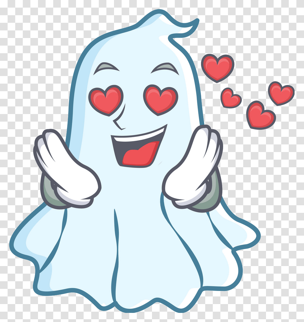 Halloween Fond Dquotcran Entitled Cute Ghost In Lquotamour Love Mustard, Plant, Petal, Flower, Blossom Transparent Png