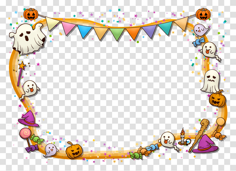 Halloween Frame Ghosts October 31st 2020, Graphics, Art, Person, Crowd Transparent Png