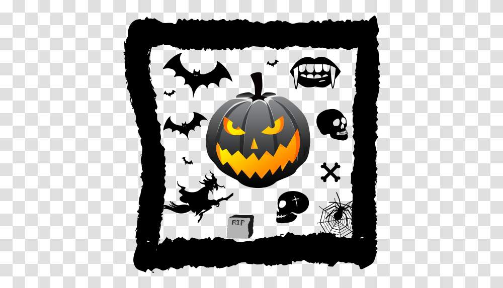 Halloween Frame Live Wallpaper Halloween, Plant, Pumpkin, Vegetable, Food Transparent Png