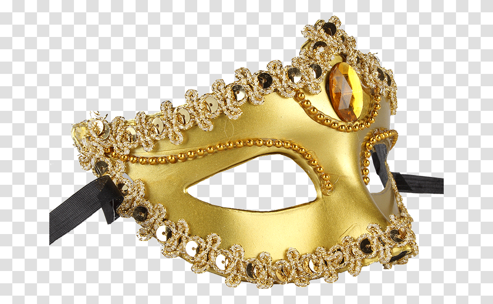 Halloween Fun Masquerade Ball Masked Half Face Cosplay, Gold, Bracelet, Jewelry, Accessories Transparent Png
