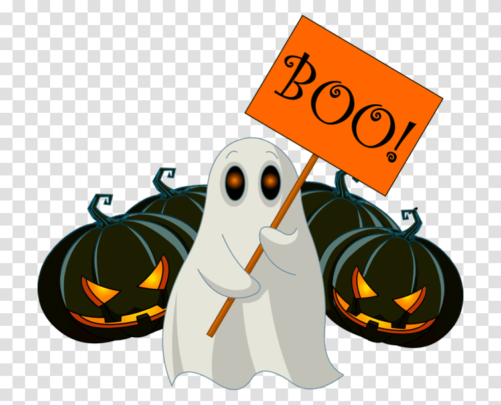Halloween Ghost Clipart 1 Image Halloween Clipart, Plant, Pumpkin, Vegetable, Food Transparent Png