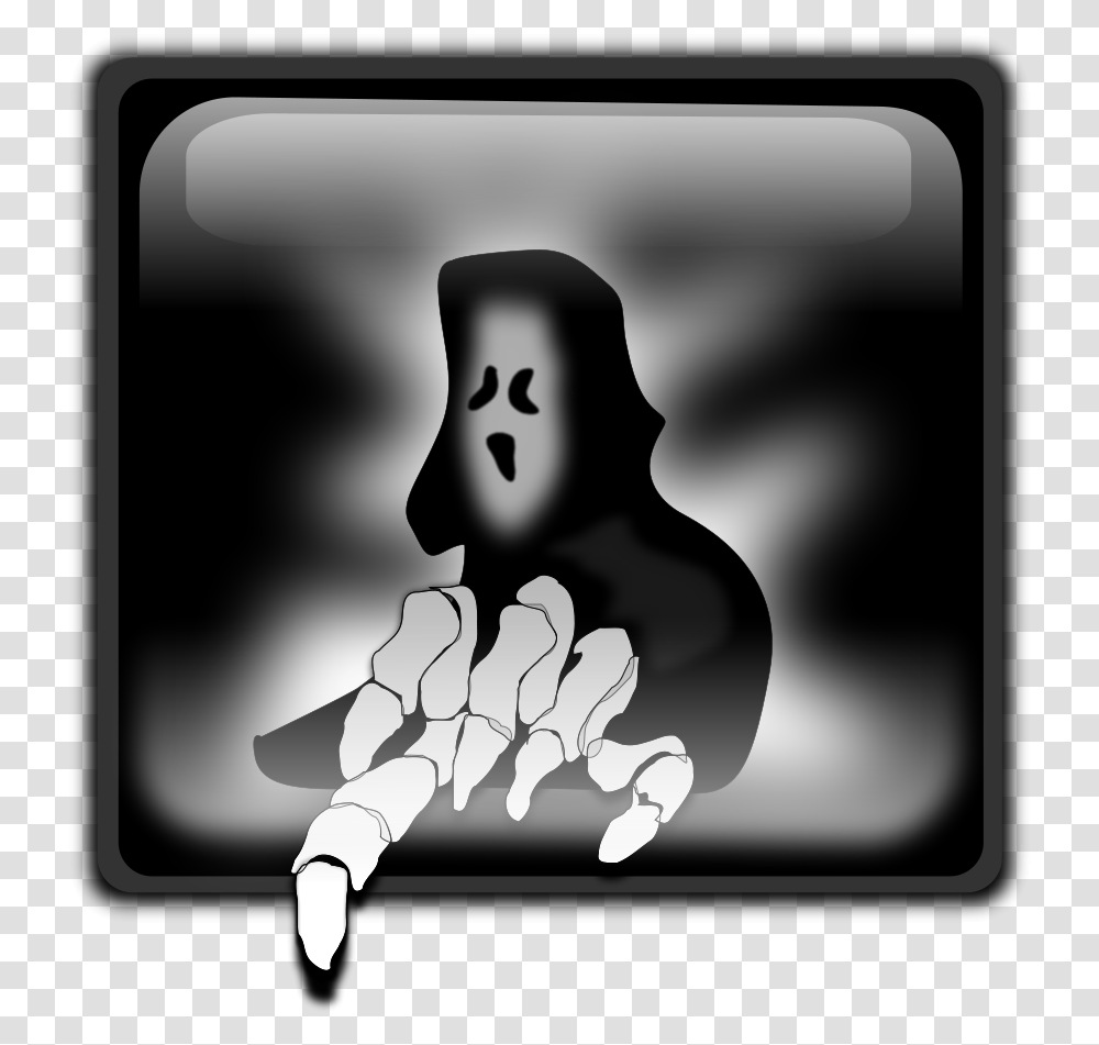 Halloween Ghost, Monitor, Screen, Electronics, Display Transparent Png