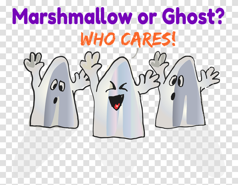 Halloween Ghosts Halloween Ghost Marshmallow Creepy Hora De Viver, Poster, Advertisement, Bag Transparent Png