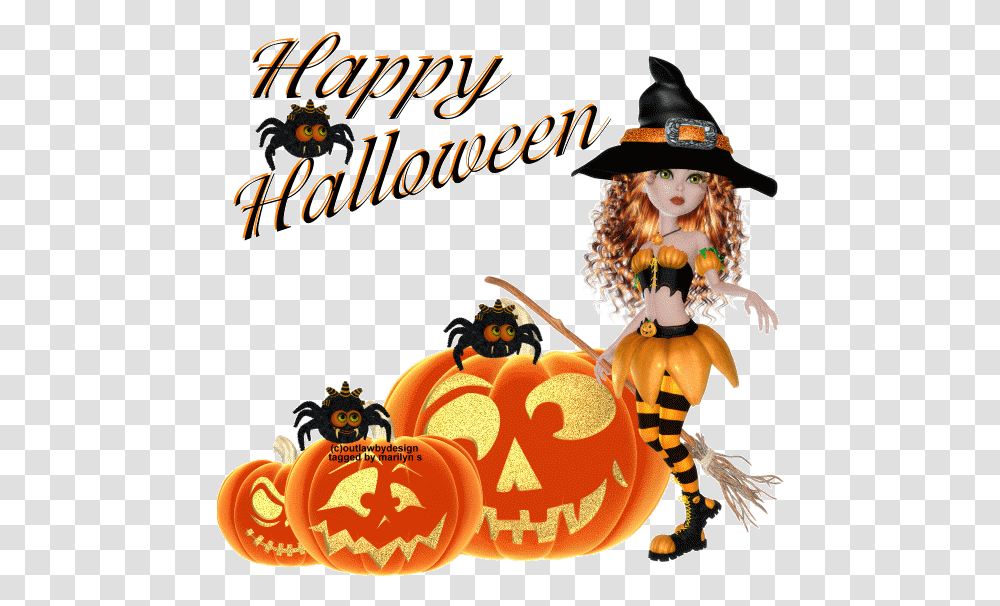 Halloween Gifs Gif Abyss, Hat, Clothing, Apparel, Poster Transparent Png