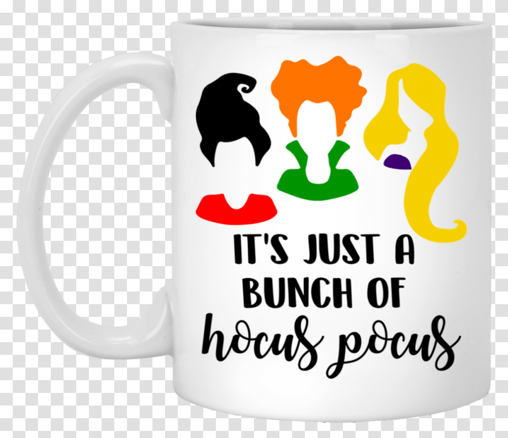 Halloween Gift It's Just A Bunch Of Hocus Pocus Mug Cubebik Hocus Pocus Witches Clipart, Coffee Cup, Penguin, Bird, Animal Transparent Png