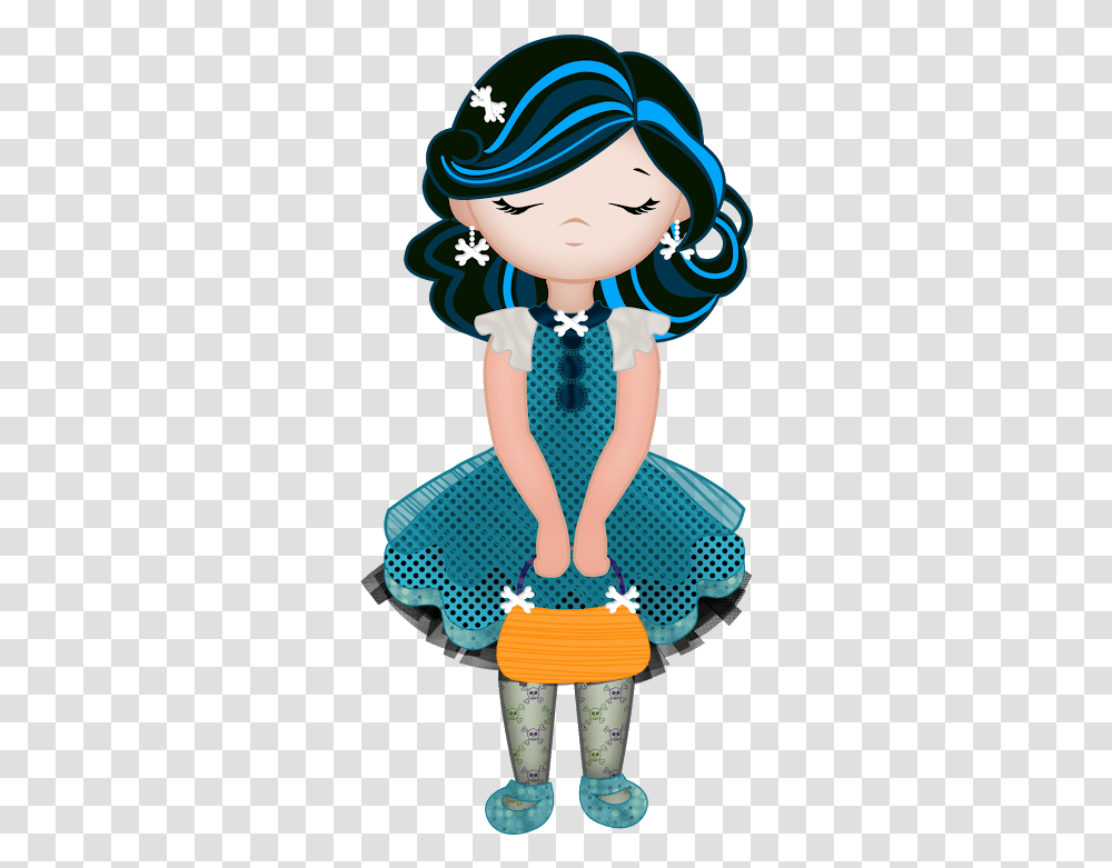 Halloween Girl Clipart Halloween Girl Clip Art, Doll, Toy, Hat, Clothing Transparent Png