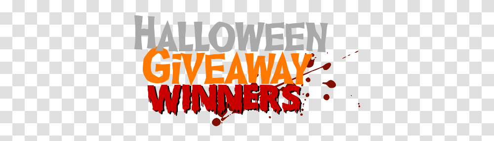 Halloween Giveaway Winners Graphic Design, Word, Text, Alphabet, Poster Transparent Png