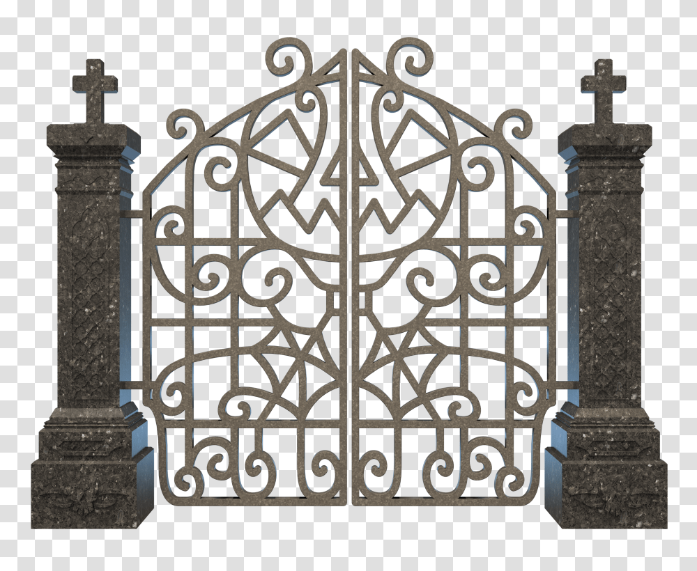 Halloween Graveyard Gate Clipart Transparent Png