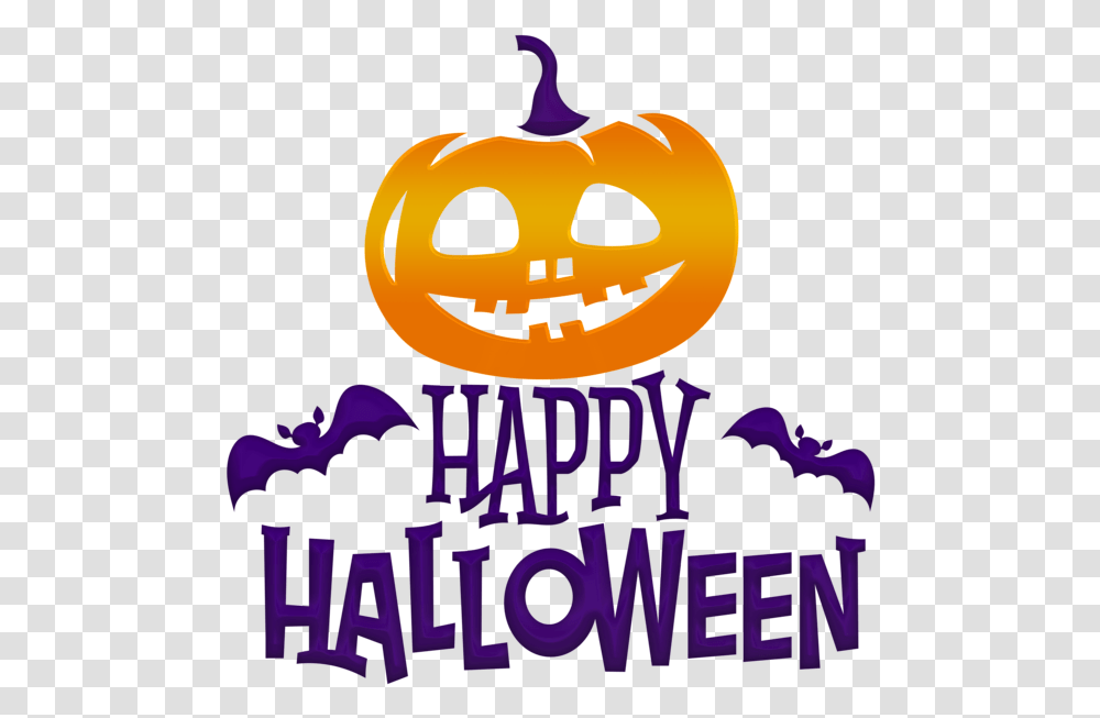 Halloween Happy Halloween Pumpkin Clipart, Plant, Vegetable, Food, Poster Transparent Png