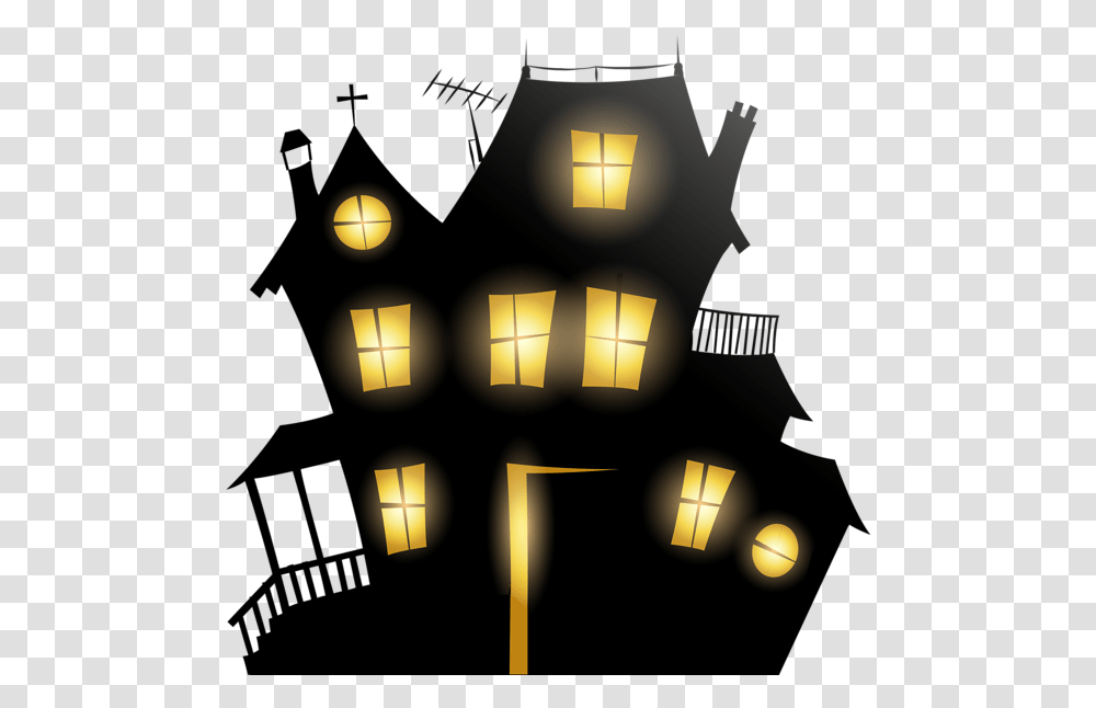 Halloween Haunted House 12 Halloween Party House Clipart, Lighting, Lamp, Lightbulb Transparent Png