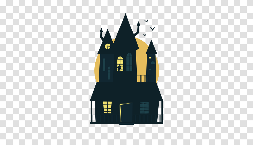Halloween Haunted House, Building, Architecture, Spire, Tower Transparent Png