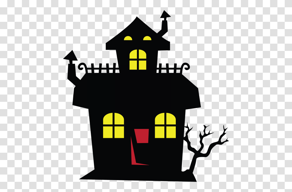 Halloween Haunted House Clipart Nice Clip Art, Poster, Advertisement, Building, Bell Tower Transparent Png