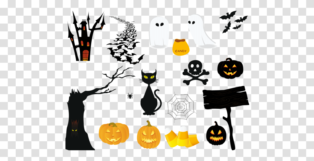 Halloween, Holiday, Bird, Animal, Pumpkin Transparent Png